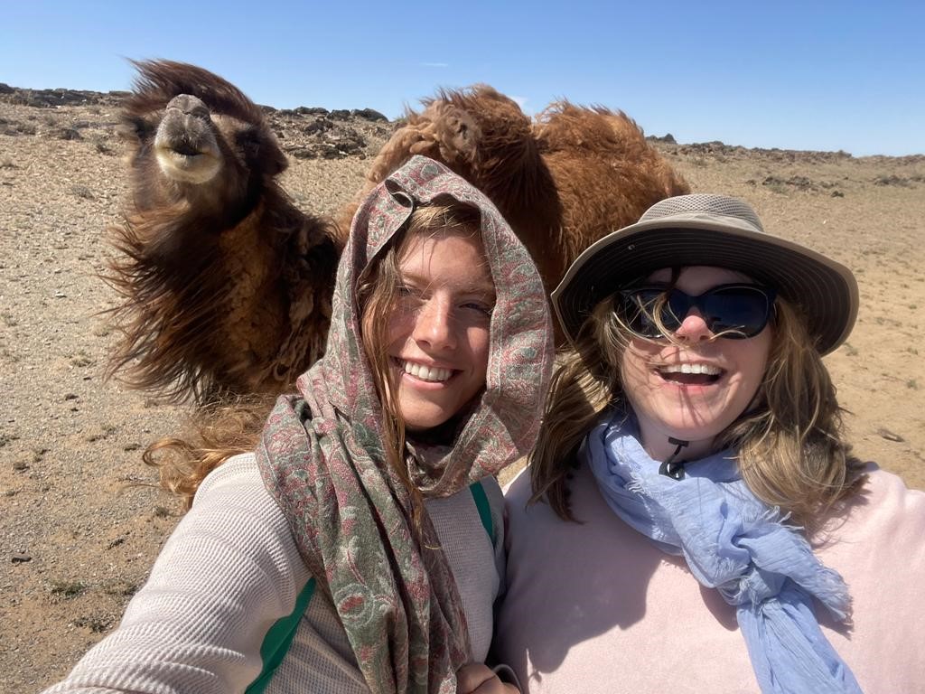 Camel Photo Bomb in the Gobi 